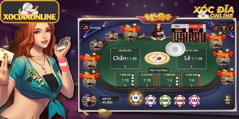 Chơi xóc đĩa cùng dàn dealer xinh đẹp